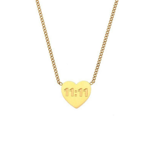 11:11 Heart Necklace