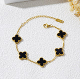 Midnight Clover Bracelet