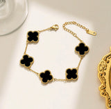 Midnight Clover Bracelet