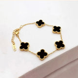 Midnight Clover Bracelet