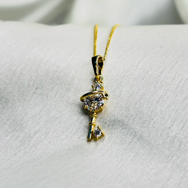 Crystal Key Necklace