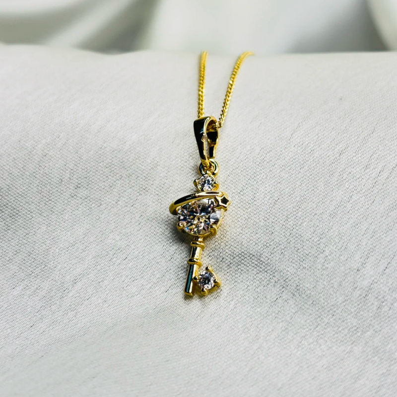 Crystal Key Necklace