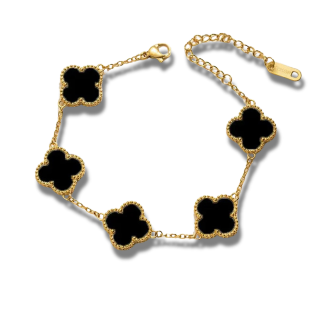 Midnight Clover Bracelet