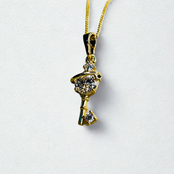Crystal Key Necklace