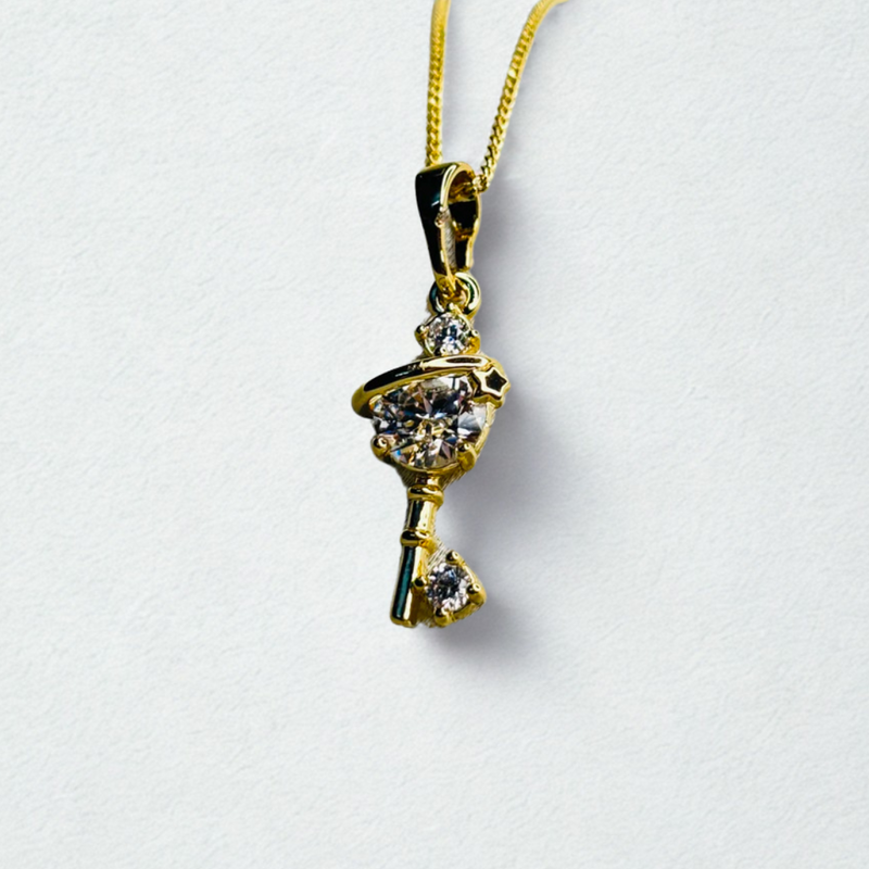 Crystal Key Necklace